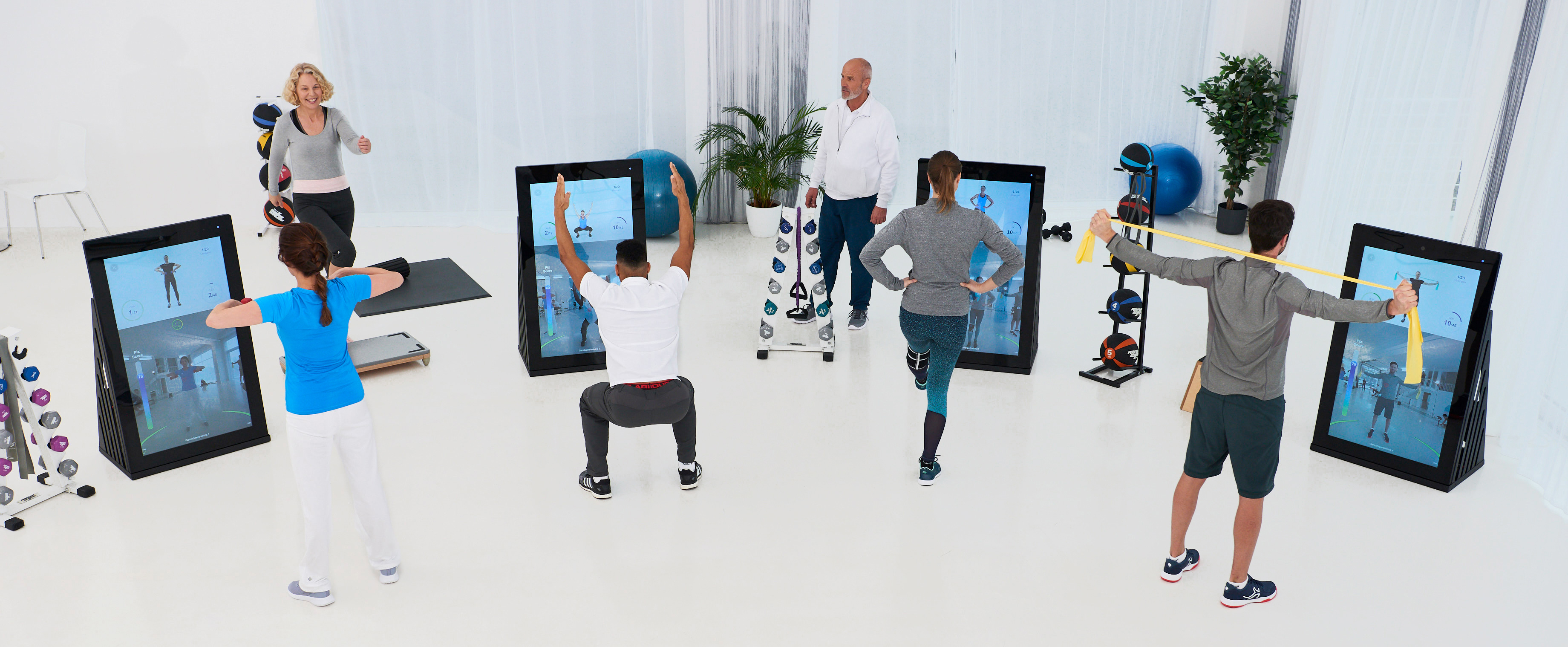 Pixformance Gruppentraining Physiotherapie Digitale Rehabilitation