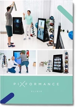 Pixformance Frontseite der Broschüre für Kliniken