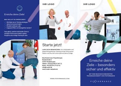 Flyer Pixformance Physiotherapie